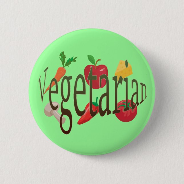 Vegetarier Button (Vorderseite)