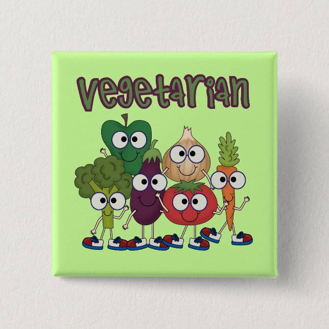 Vegetarier Button (Vorderseite)