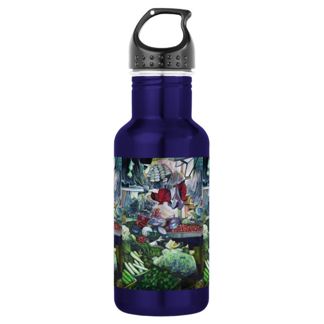 Vegetarier Clubs treffen hier am Dienstag Nachmitt Trinkflasche (Vorderseite)