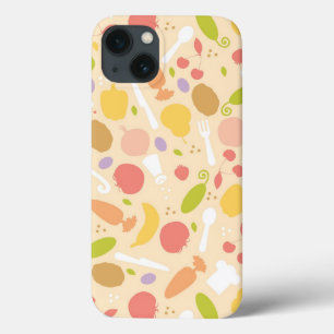 Vegetarier, der Musterhintergrund kocht Case-Mate iPhone Hülle