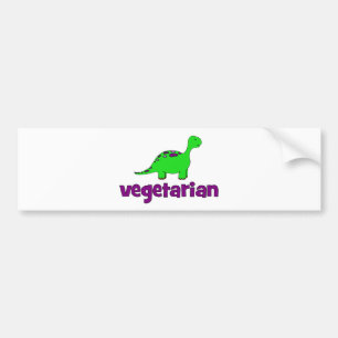 Vegetarier - Dinosaurier-Entwurf Autoaufkleber