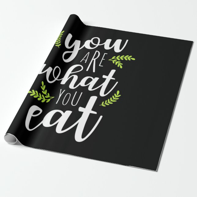 Vegetarier du bist, was du isst geschenkpapier (Ungerollt)
