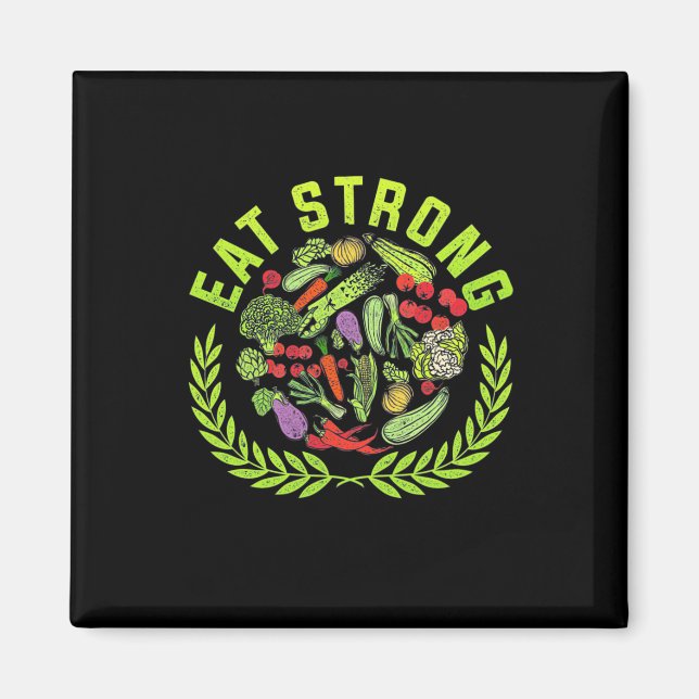Vegetarier essen stark magnet (Vorne)