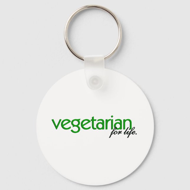 Vegetarier fürs Leben Schlüsselanhänger (Vorderseite)
