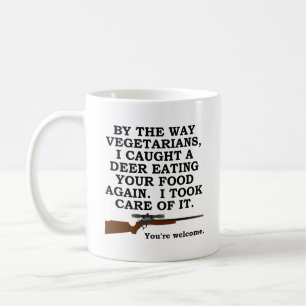 Vegetarier Gefallen Lustiger Jagd Becher Kaffeetasse
