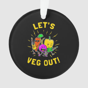 Vegetarier Gelassen Vegan Ornament