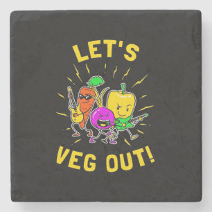 Vegetarier Gelassen Vegan Steinuntersetzer