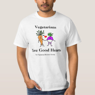 Vegetarier haben gutes Herz-T-Shirt 2 T-Shirt