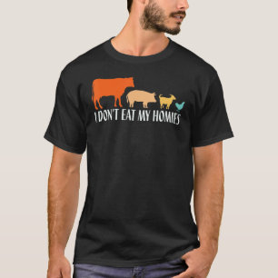 Vegetarier Ich esse meine Kumpels nicht, Lustiger  T-Shirt