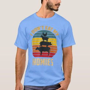 Vegetarier Ich esse meinen lustigen Veganen Retro T-Shirt