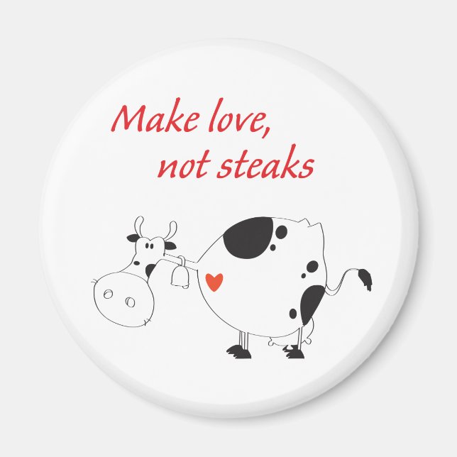 Vegetarier-Magnet Magnet (Vorne)