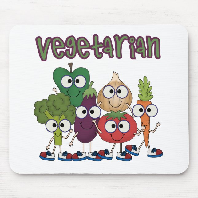 Vegetarier Mousepad (Vorne)
