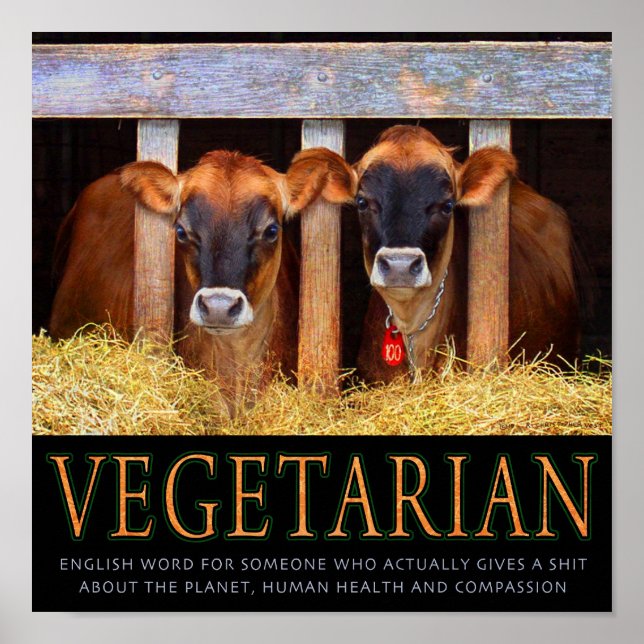 Vegetarier! Poster (Vorne)