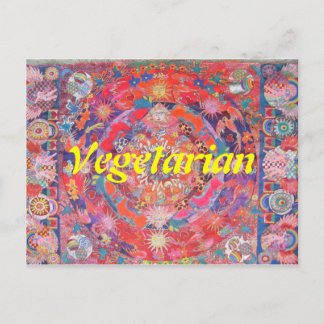 Vegetarier Postkarte