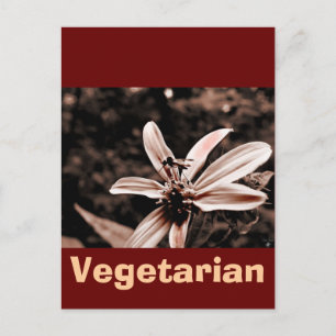 Vegetarier Postkarte