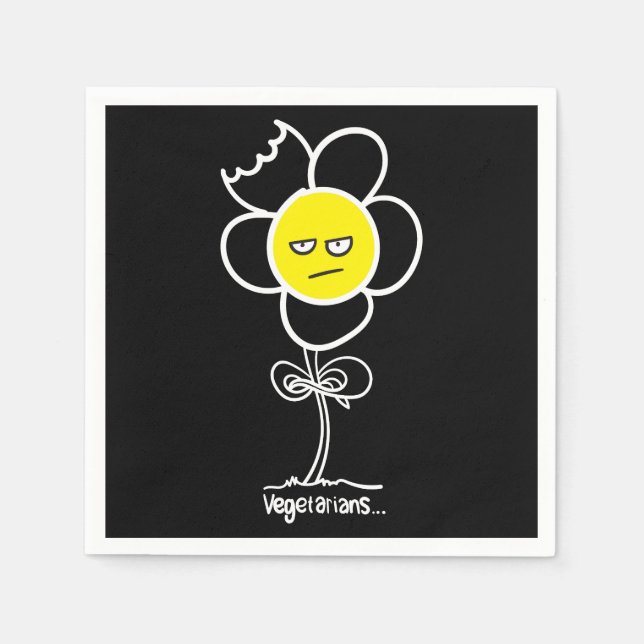 Vegetarier... Serviette (Vorderseite)