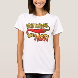 Vegetarier sind heißes Dament-stück T-Shirt
