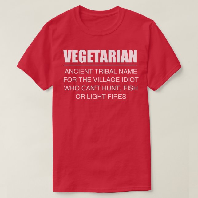 Vegetarier T-Shirt (Design vorne)