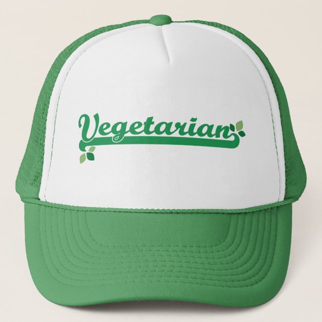 Vegetarier Truckerkappe (Vorderseite)