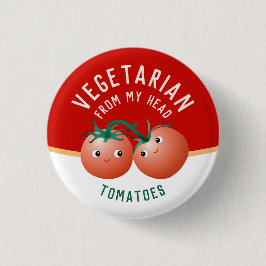 Vegetarier von meinem Kopf bis zu meinen Zehen nie Button