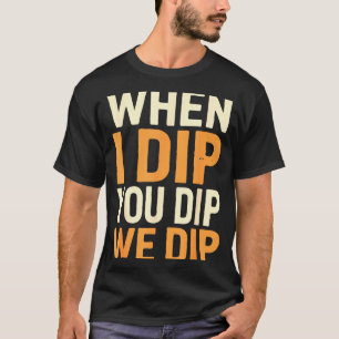 Vegetarier wir dippen Hummus vegan T-Shirt