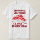 Vegetarier zu werden ist ein riesiger fehlender St T-Shirt (Design vorne)
