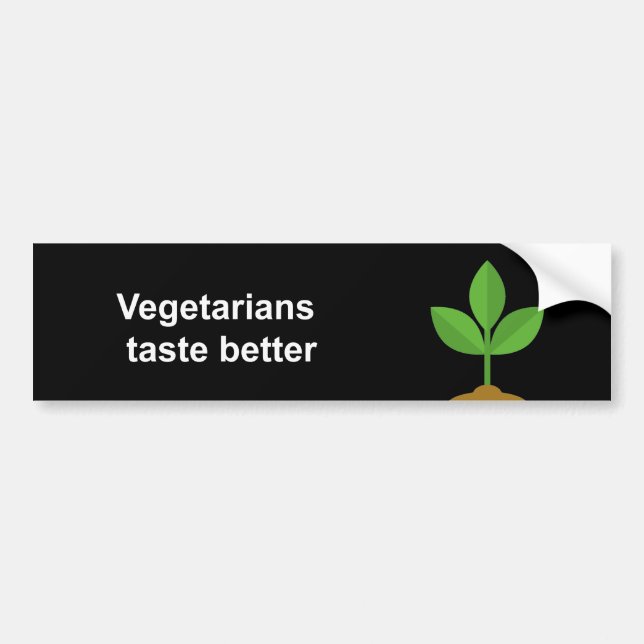 Vegetariergeschmack besser autoaufkleber (Vorne)