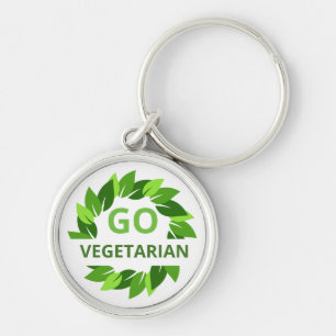 Vegetarisch, Vegan Veganismus, Grüne Gemüse-Diät Schlüsselanhänger