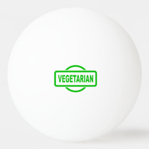 Vegetarische Briefmarke aus grünem Kautschuk Tischtennisball