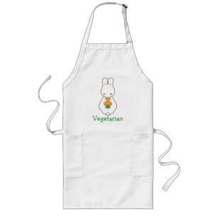 Vegetarische Kawaii Kaninchen-Schürze Lange Schürze