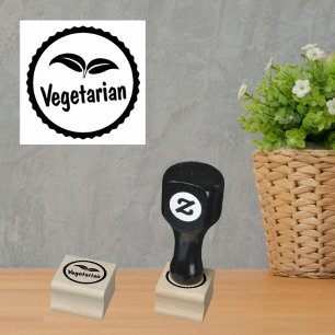 Vegetarische Kennzeichnung für Lebensmittelherstel Gummistempel