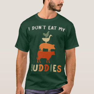 Vegetarische Vegane Tierfreunde T-Shirt