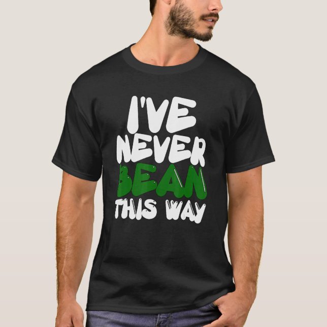 Vegetarische Veggie Pun ich noch nie so bean V T-Shirt (Vorderseite)