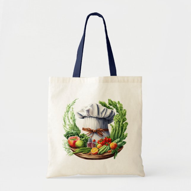Vegetarischer Koch Tragetasche (Vorne)