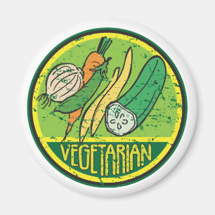 Vegetarischer Schmutz Magnet