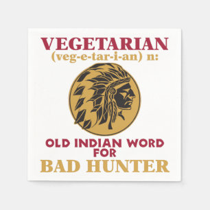 Vegetarisches altes indisches Wort für schlechten Serviette