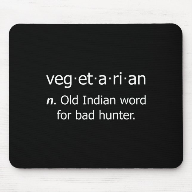Vegetarisches altes Wort für Byte Junter Mousepad (Vorne)