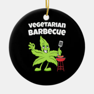 Vegetarisches Barbecue Keramik Ornament