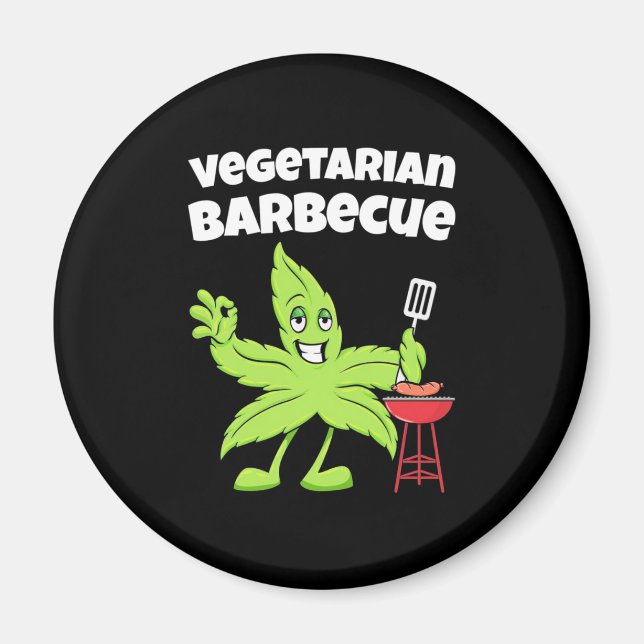 Vegetarisches Barbecue Magnet (Vorne)