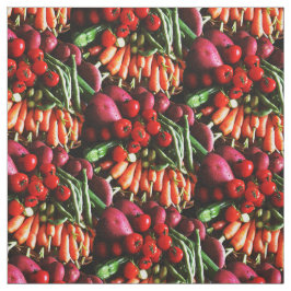 Vegetarisches Garten-Gemüse-Bild Stoff