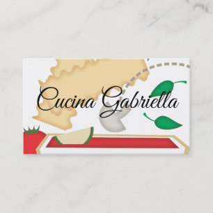 Vegetarisches Gemüselasagnenahrungbusin kochen… Visitenkarte