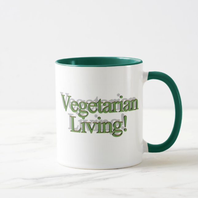 Vegetarisches Leben! Tasse (Rechts)