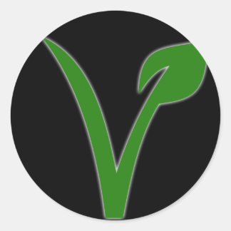 Vegetarismus Runder Aufkleber