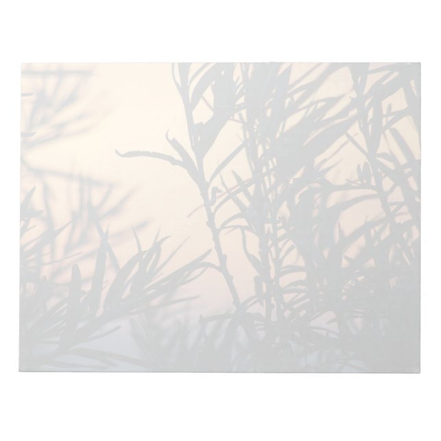 Vegetation bei Sonnenuntergang Notizblock (Vorderseite)