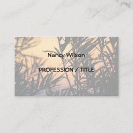 Vegetation bei Sonnenuntergang Visitenkarte