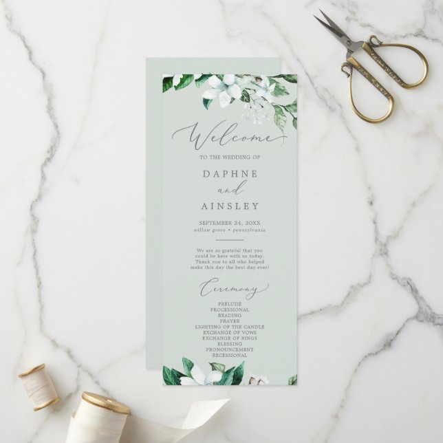 Végétation boisée | Programme de mariage vert à la (Devant/Arrière en situation)