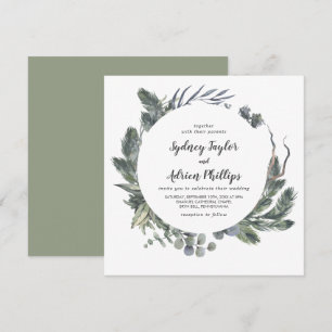 Végétation d'hiver Faire-part de mariage Décontrac