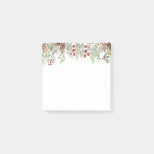 Végétation d'hiver Pine Noël Vacances Post-it N