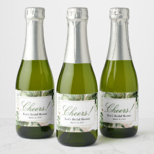 Végétation tropicale Mini Étiquette de bouteille d