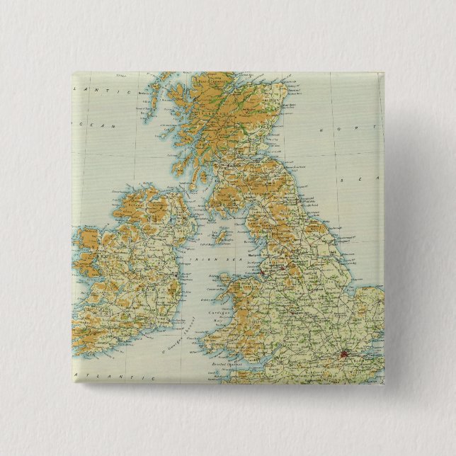 Vegetation und Klimabilanz der Britischen Inseln Button (Vorderseite)